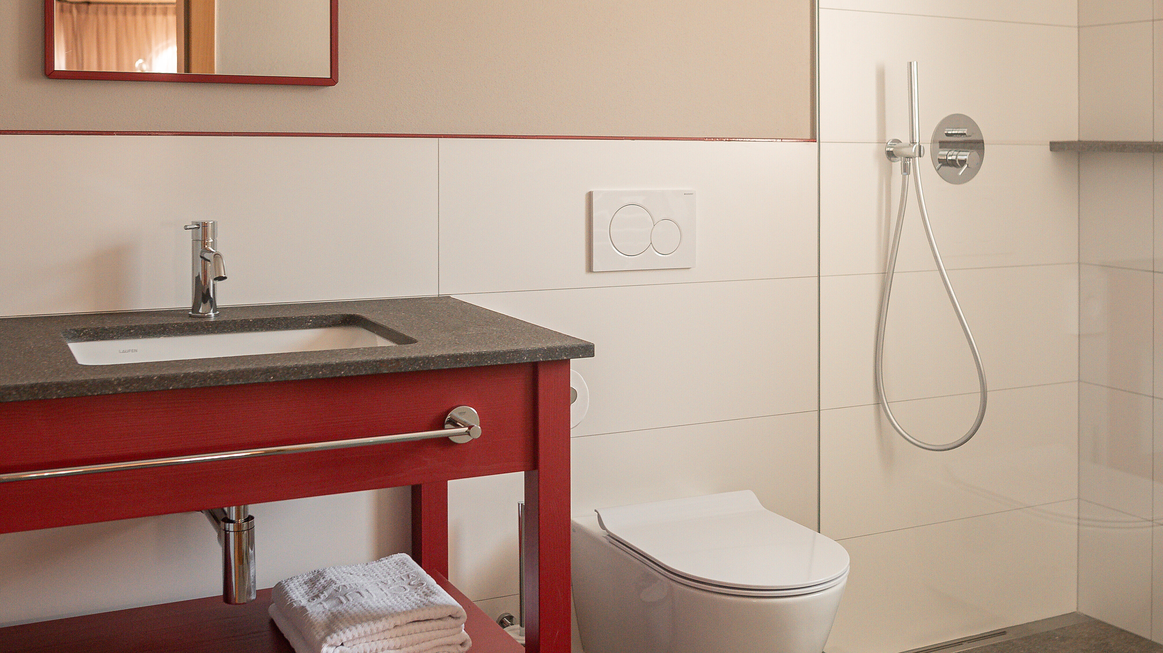 Hotel Schulerhof: Badezimmer neu umgesetzt.