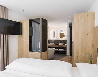 Moderne Badezimmer im Ramilia – Naturns.