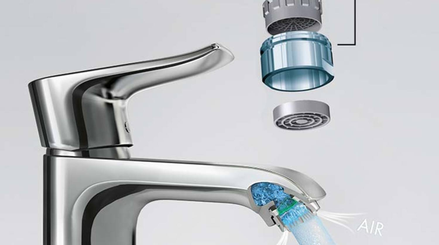 EcoSmart-Technologie Armatur Weil jeder Tropfen zählt.
