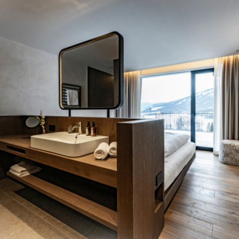 Bagni nello Chalet K Lodge View: <p>La perfezione fin nei minimi dettagli.
