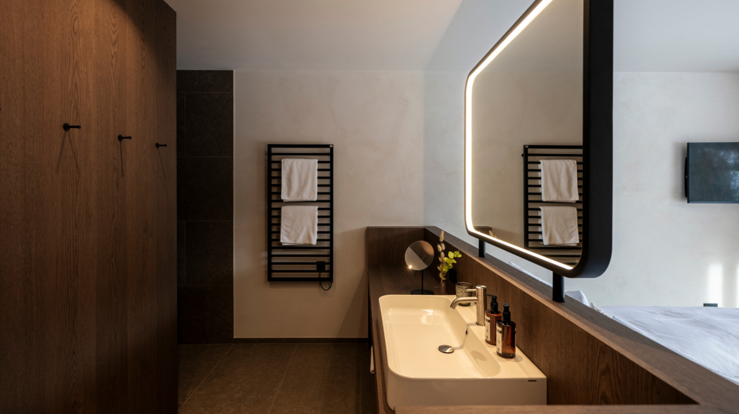 Bagni nello Chalet K Lodge View: <p>La perfezione fin nei minimi dettagli.
