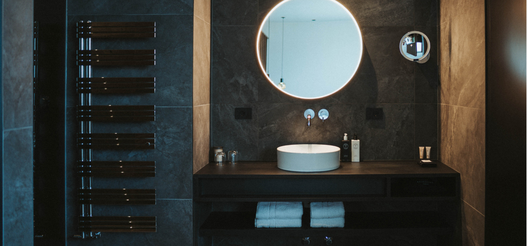 Progetto Hotel Tirolensis: <p>bagni reinterpretati.