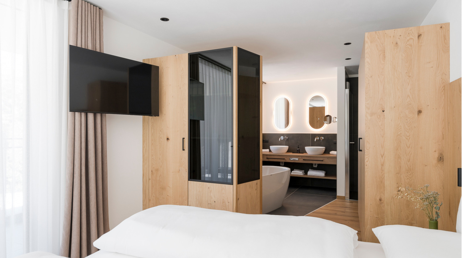 Moderne Badezimmer im Ramilia – Naturns.